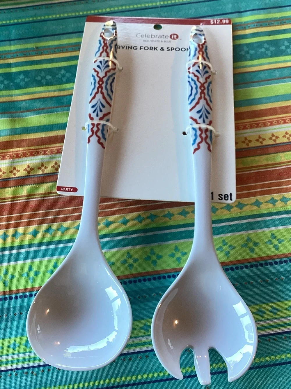 Celebrate It RWB Bowl, Serving Set and Salt and Pepper Shakers